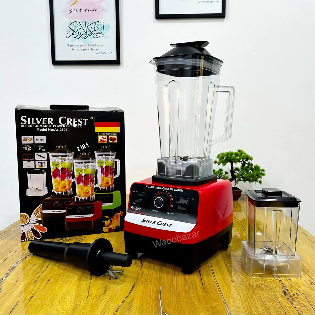 Silver Crest 2-in-1 High-Performance Blender & Juicer - SC-1589 🔴⚡