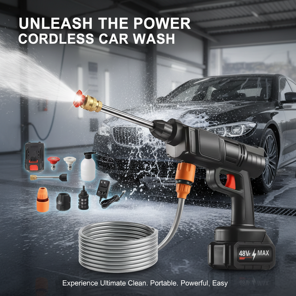 Double Battery Car Wash Gun – Powerful, Portable, and Hassle-Free!