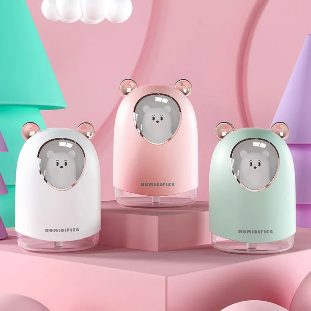 Cute Bear Desktop Humidifier - USB Mini Air Moisturizer