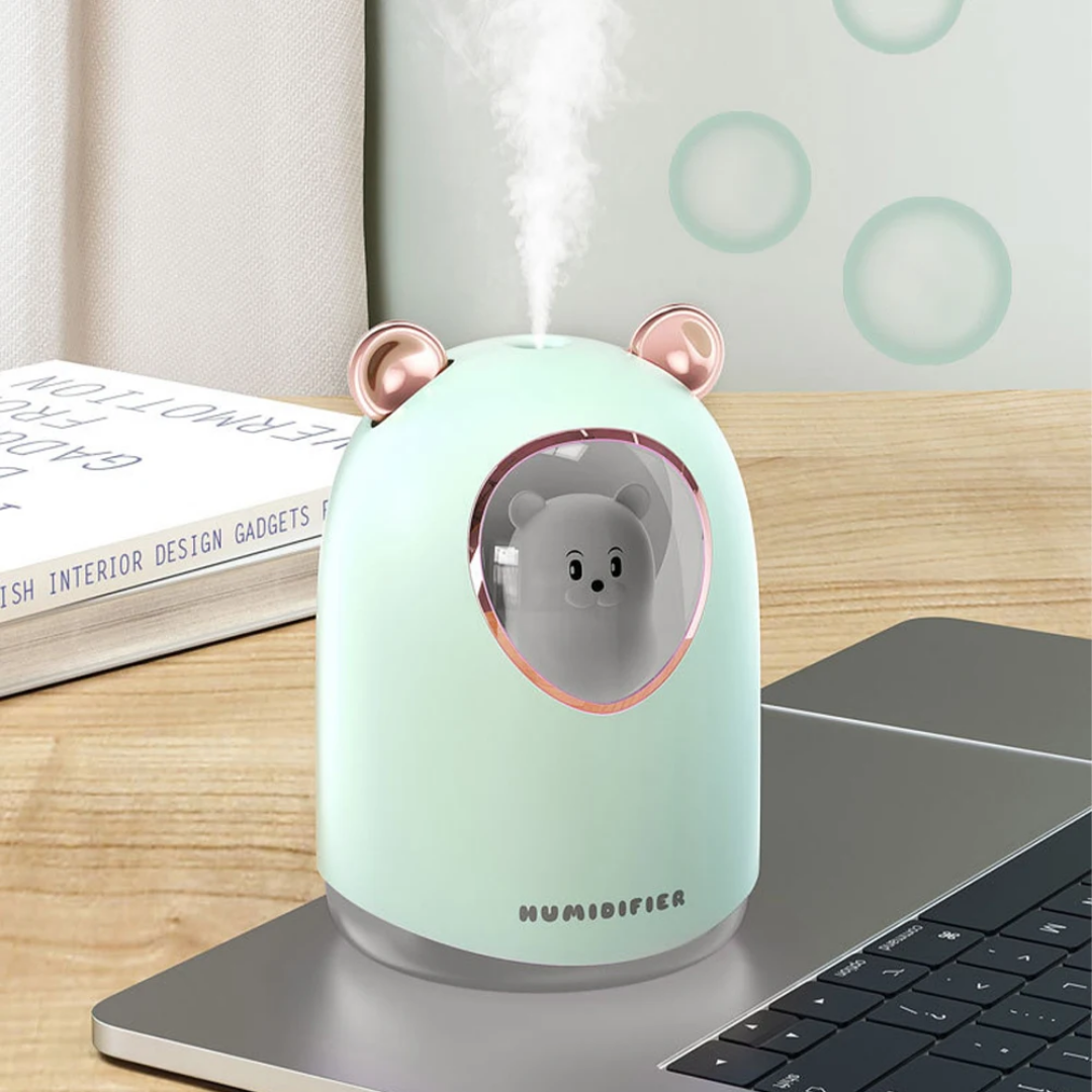 Cute Bear Desktop Humidifier - USB Mini Air Moisturizer