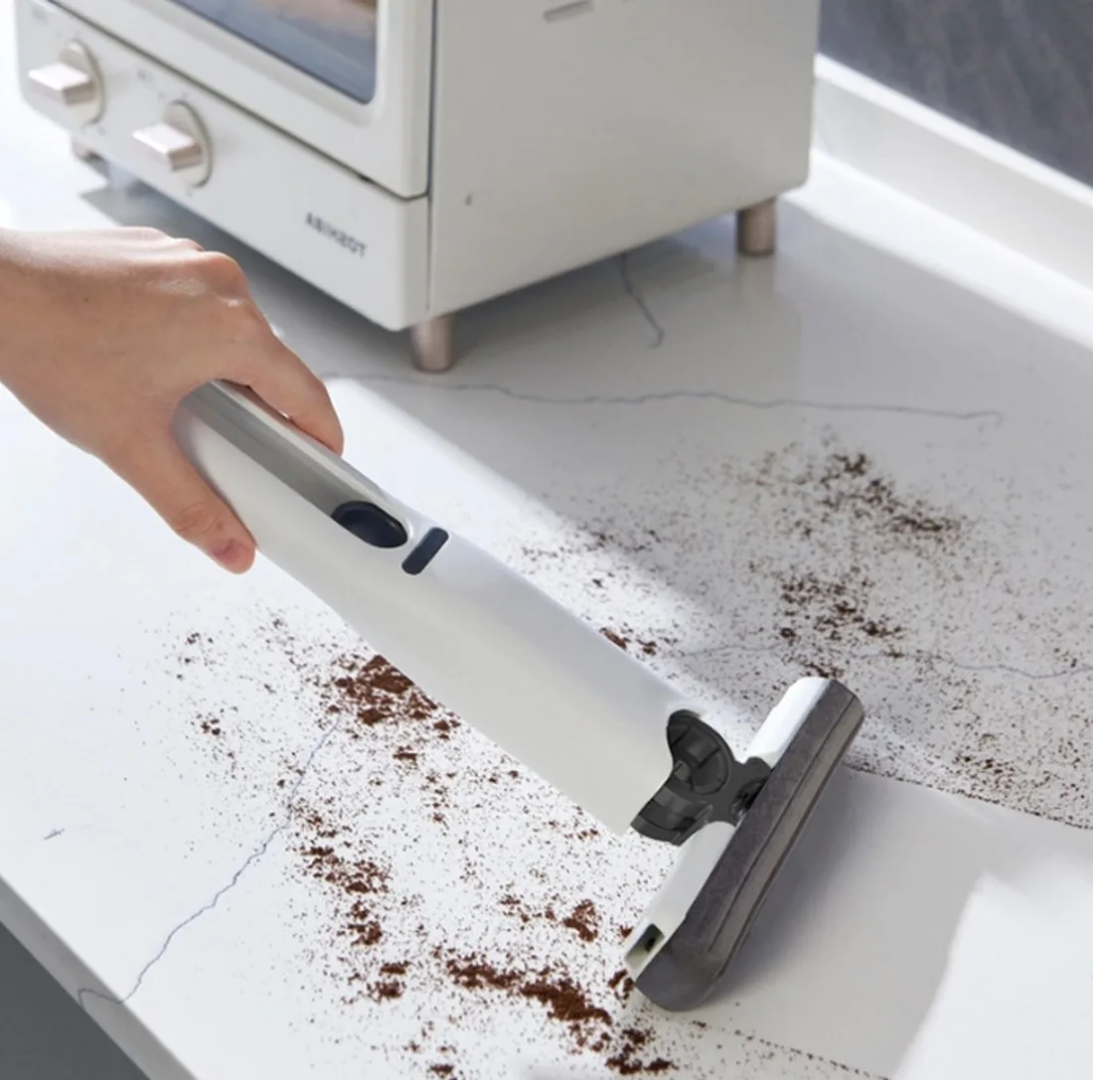 Portable Self-Squeeze Mini Mop - Hands-Free Cleaning Tool with Foldable Handle