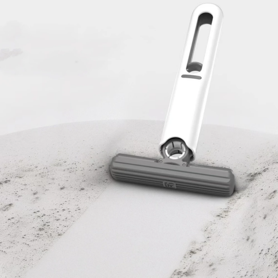 Portable Self-Squeeze Mini Mop - Hands-Free Cleaning Tool with Foldable Handle