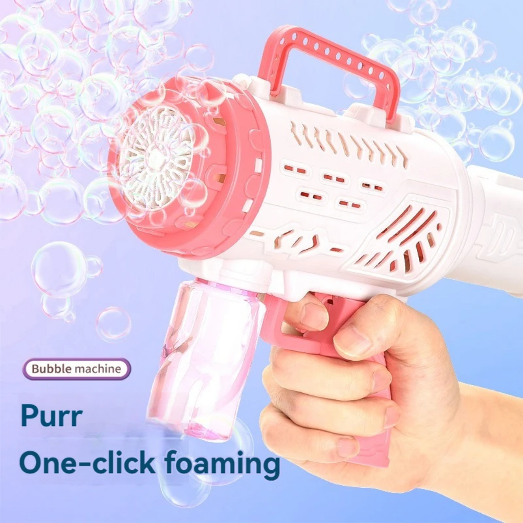 Bazooka Bubble Machine - Automatic Bubble Blaster for Kids & Parties