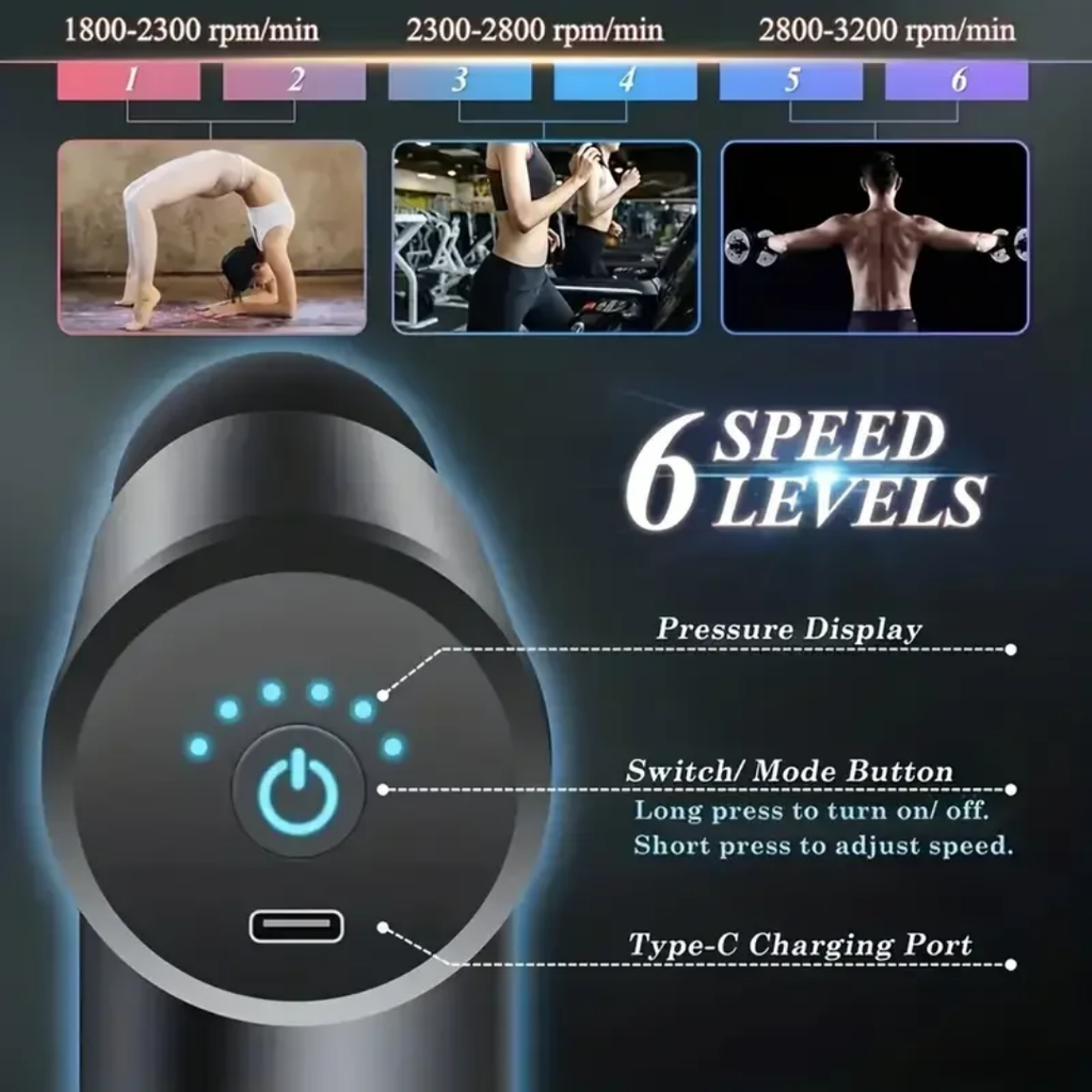 Massage Gun - Deep Tissue Percussion Massager