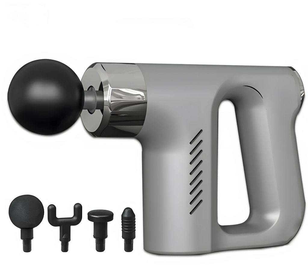 Professional Massage Gun - Deep Tissue Percussion Massager with 4 Heads