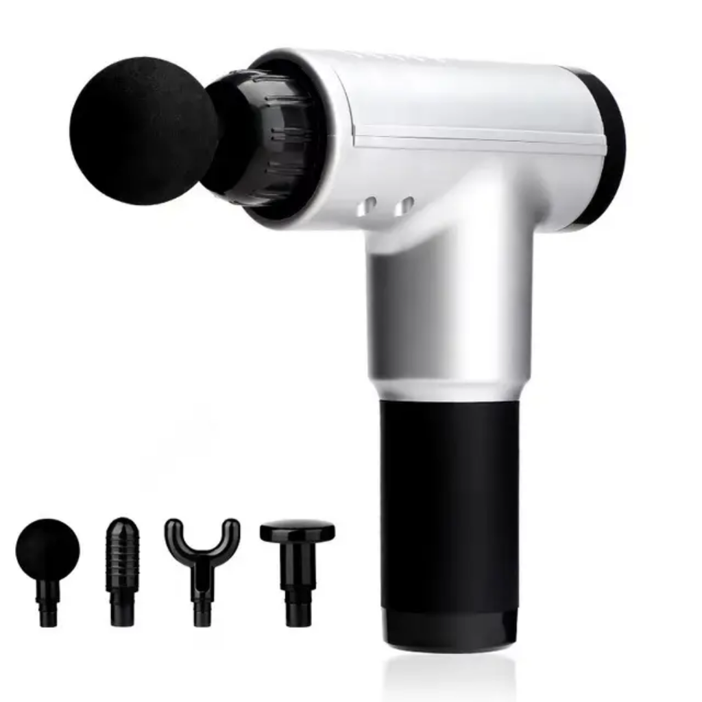 Muscle Relaxer Vibration Massager - High Power Brushless Silent Motor with 4 Heads