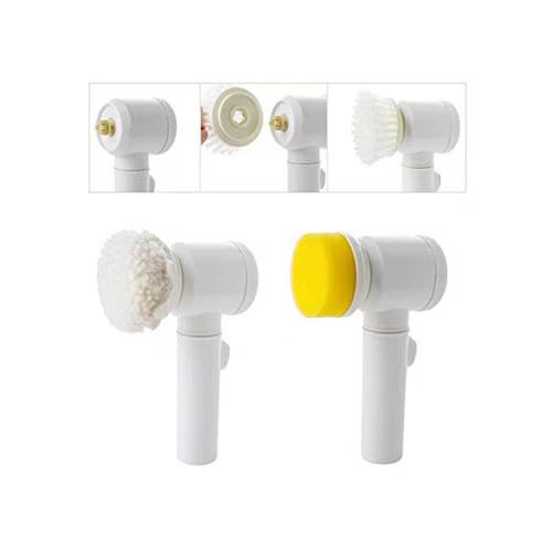 5-in-1 Electric Cleaning Brush - Rechargeable Spin Scrubber for Kitchen & Bathroom
