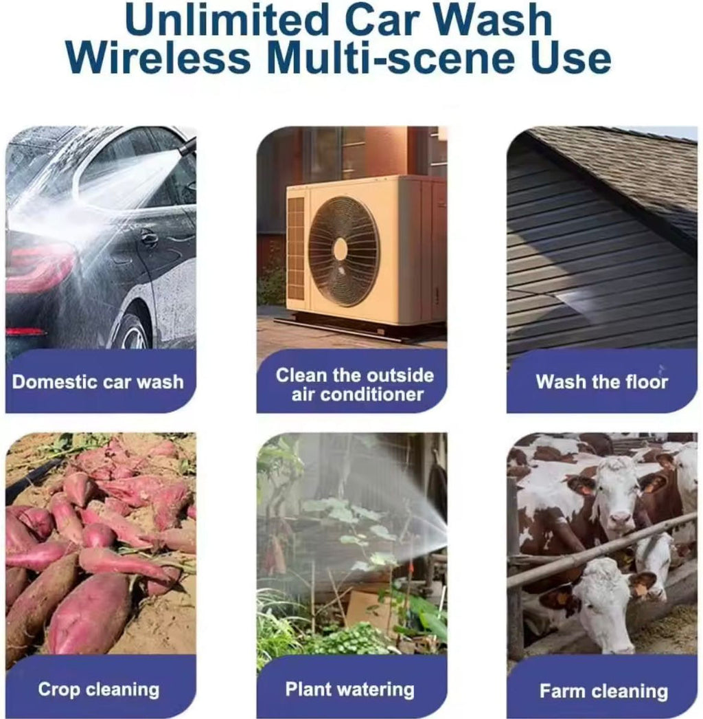 Double Battery Car Wash Gun – Powerful, Portable, and Hassle-Free!